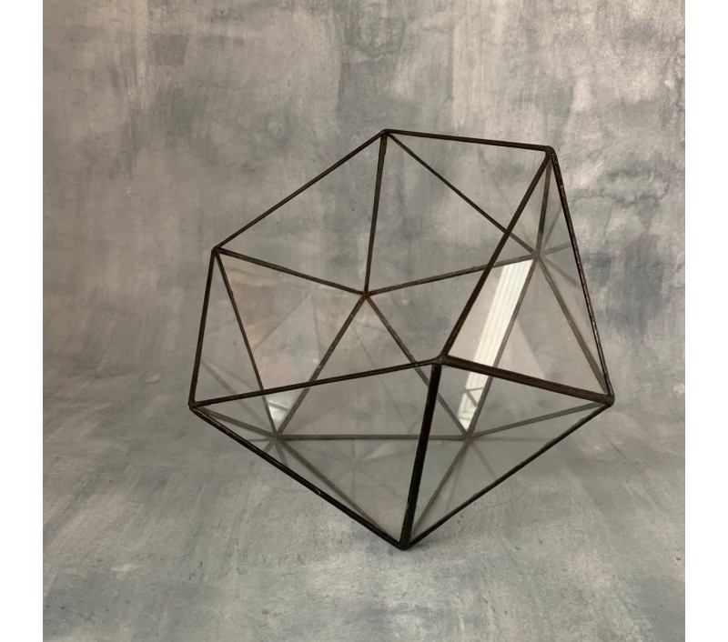 Флорариум "Икосаэдр" в стиле Тиффани арт. 009