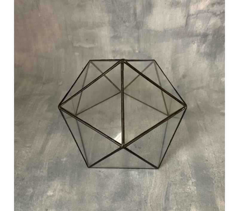 Флорариум "Икосаэдр" в стиле Тиффани арт. 009