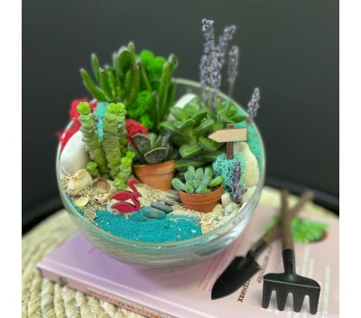 Флорариум "Мини-сад" "Сейшельские острова" арт. 105