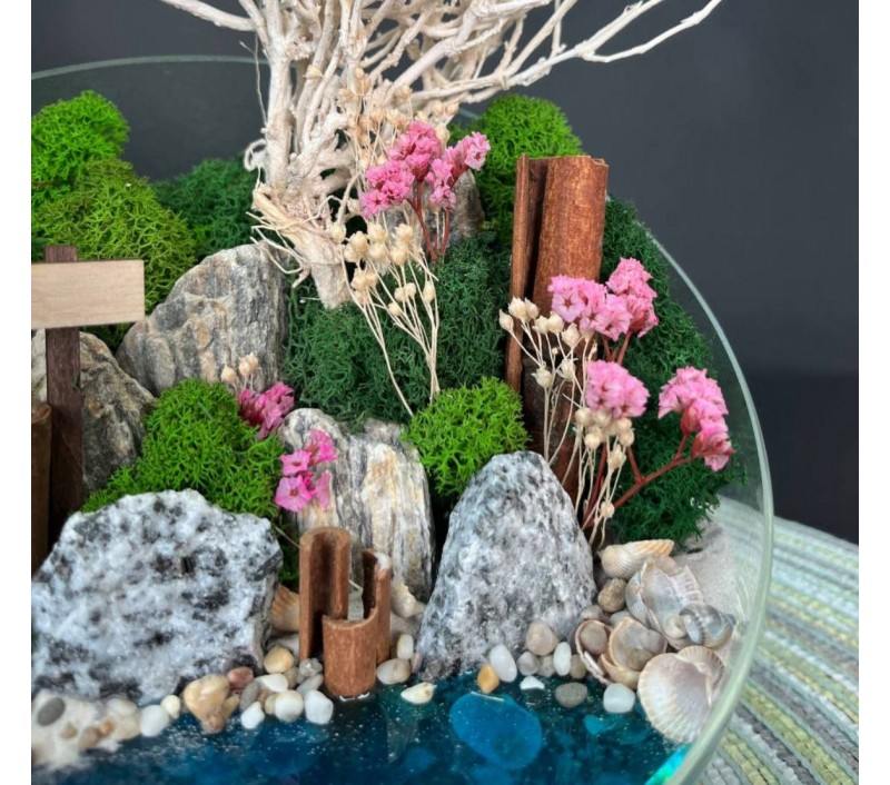 Моссариум "Мини-сад" "Немо" с имитацией воды арт. 012